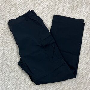 Women’s Convertible Hiking Pants Zip Off Quick Dry Cargo XXL Black